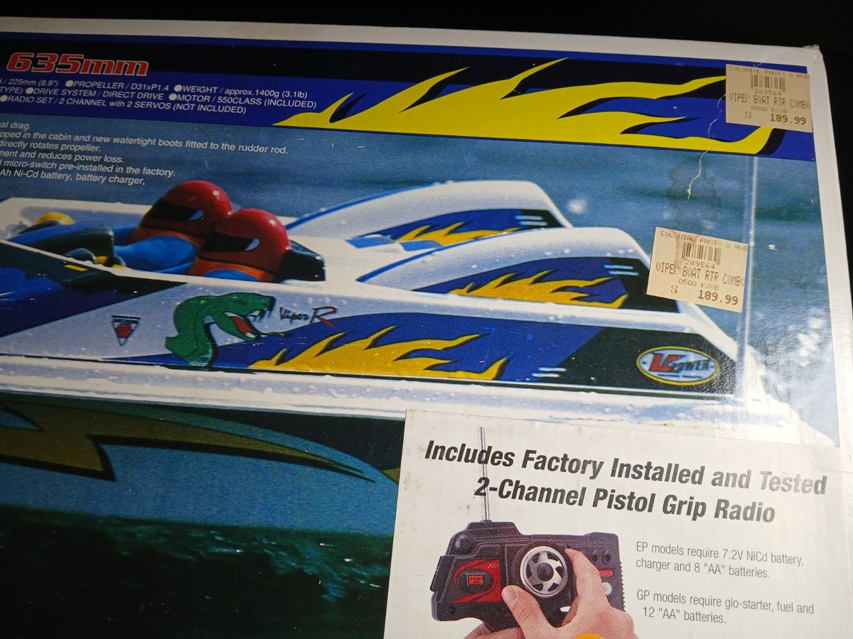RARE Kyosho Viper-R Viper R Boat RC remote control R/C Radio w