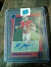 2021 Panini Clearly Donruss Rated Blue /99 Rondale Moore #71 Rookie Auto RC