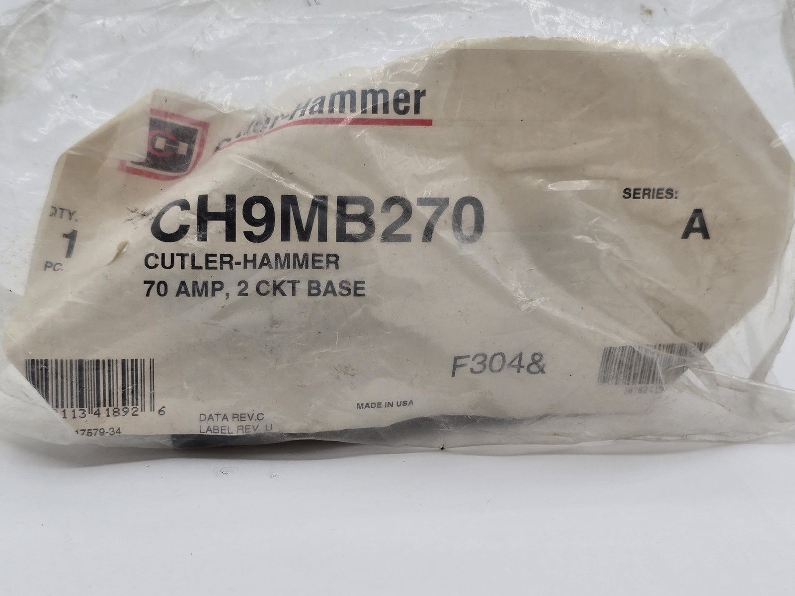Cutler Hammer CH9MB270 Circuit Breaker Panelboard Accessory 70A New