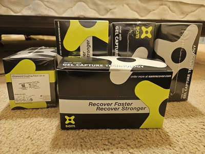 #ad NEW Box Of 24 SAM Ultrasound Coupling Patches UB 14 $80.00