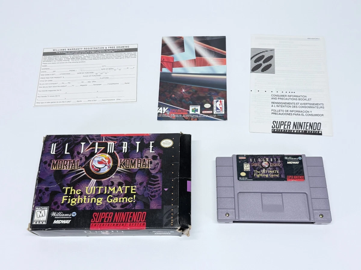 Nintendo SNES Mortal Kombat 3 NTSC-U/C (US/CA) Video Games for