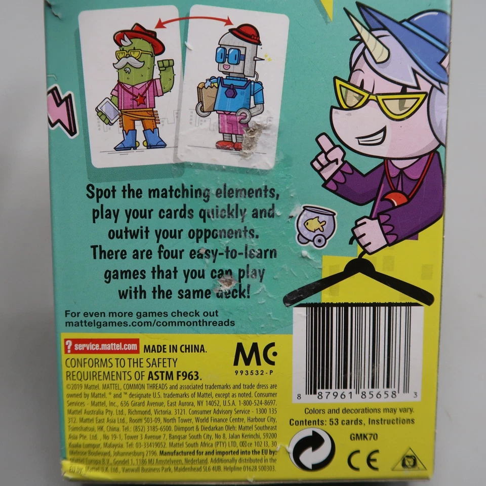 Common Threads Card Game New Open Box Sealed Cards Mattel new - Image 3 of 3