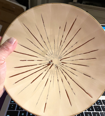 SET/6 Retired Pier 1 Imports Salad/Luncheon Plates Sanctuary Stoneware Sunburst