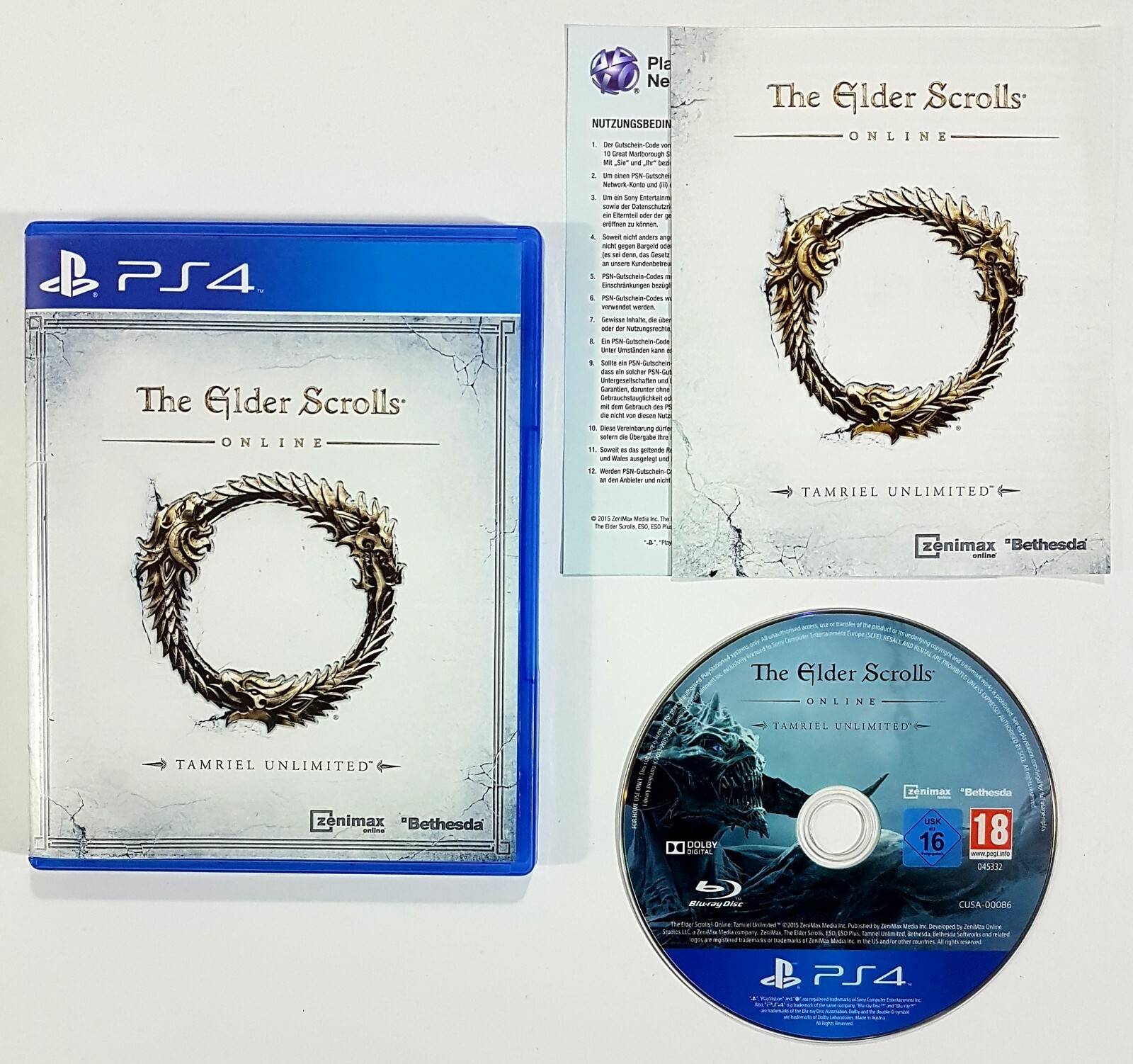 SONY PlayStation 4 THE ELDER SCROLLS ONLINE - TAMRIEL UNLIMITED German OVP...