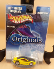 2001 Hot Wheels Originals Muscle Tone Yellow Die Cast Car Muscle Tone 1:64
