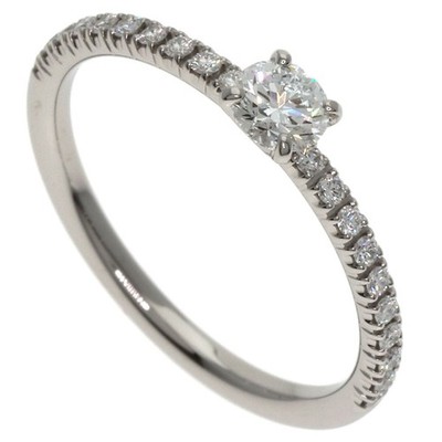 CARTIER Ettacel de Cartier Solitär Diamant #47 Ring Platin PT950 Damen...