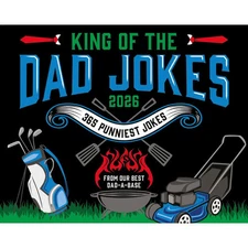 Carousel Calendars,  Dad Jokes 2026 Desk Calendar, 5'' X 5'', 16-Month Calendar