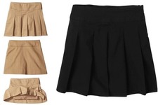 NWT GIRLS 12 slim THE CHILDREN'S PLACE Back to School SKORT BLACK or TAN
