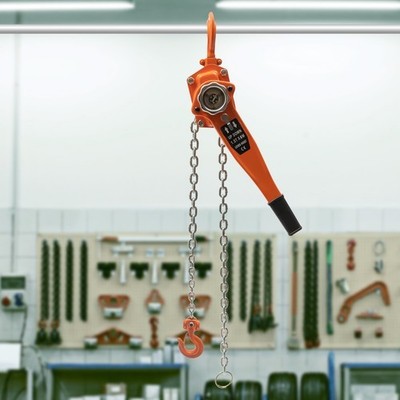 3300lbs Lever Block Chain Hoist Manual Ratchet Type Come Along Puller & 2 Hook