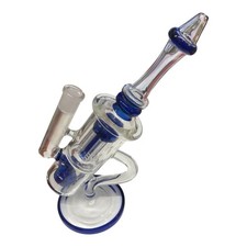 RORA Glass Bong 14.5mm Special Big Glass Water Pipe Recycler Handmade Bongs