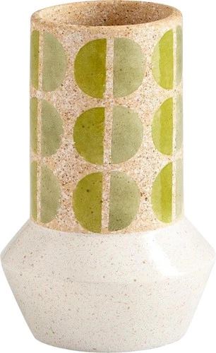 Vibrant Bohemian Ceramic Tulip Vase-Spruce Collection - Picture 1 of 2