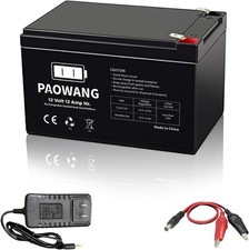 12V 12Ah Rechargeable Sealed Lead Acid Battery with F1 Terminal, SLA AGM Replace
