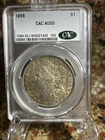 1898 $1 Morgan Dollar Philadelphia Mint CAC AU55 (1898) Toner