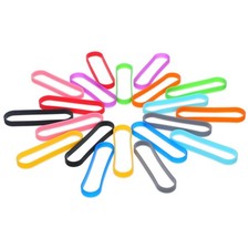 30 Pcs Colored Rubber Bands 3 Inches Silicone Colorful