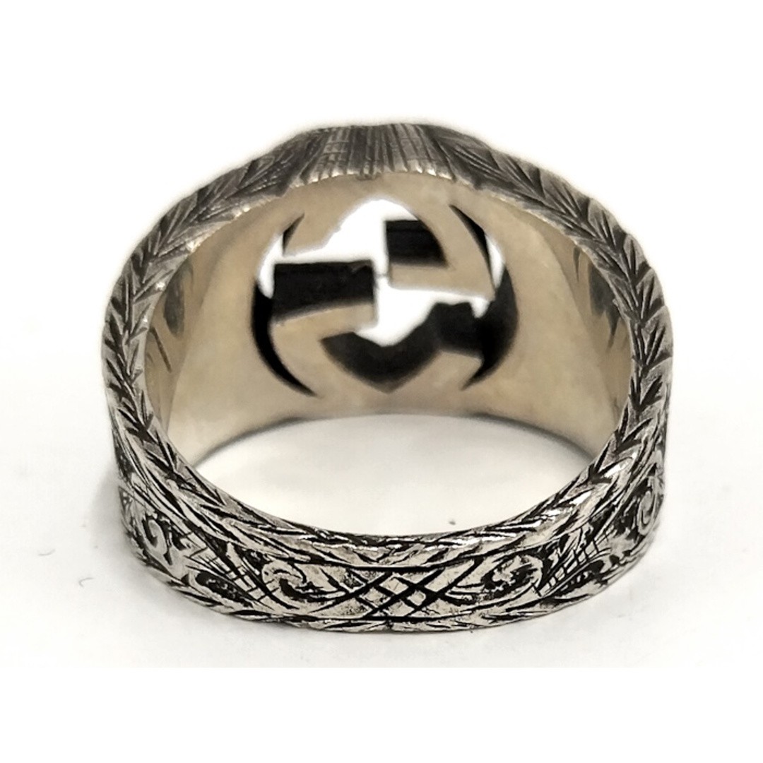 GUCCI Arabesque Interlocking Ring SV925 Silver Us… - image 2