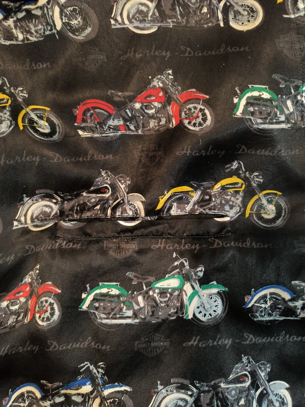 Harley Davidson Mens Large Short Sleeve Shirt with Motorcyle print