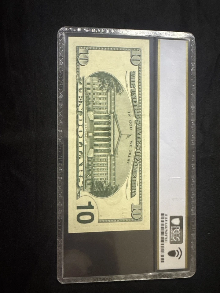 1999 $10 Federal Reserve Note Fr-2034-K Dallas Star Note 66PPQ GEM UNC - Image 2 of 4