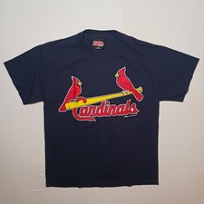 Vintage 2005 St. Louis Cardinals Mens Tee Shirt Stitches Size Medium Blue