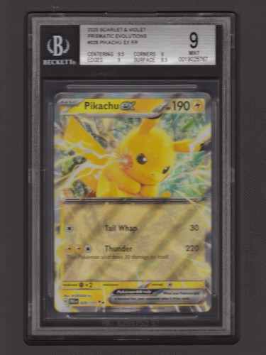 Pikachu ex graded BGS 9 for sale on eBay