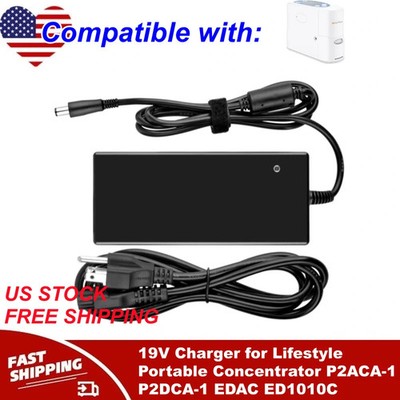 19V Charger for Lifestyle Portable Concentrator P2ACA-1 P2DCA-1 EDAC ED1010C