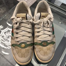 Gucci Men's Screener Ace Skate Sneakers GG Monogram Sz 9.5 Authentic