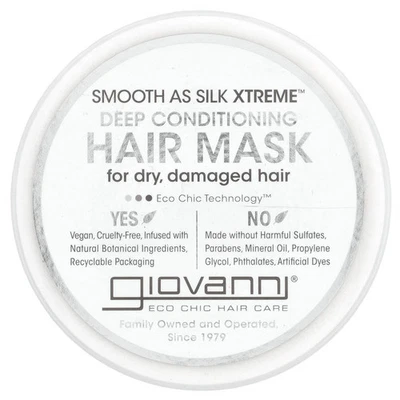 GIOVANNI Smooth As Silk Xtreme™, Deep Conditioning Hair Mask, 10 fl oz (295 ml)