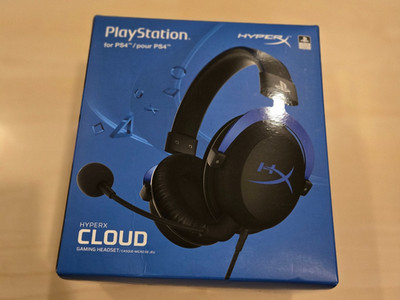 NEW HYPERX CLOUD BLUE PC GAMING HEADSET HEADPHONE PLAYSTATION + DETACHABLE MIC