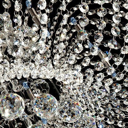 Pendentif prisme boule en verre à facettes cristal suspendu capteur de soleil et pièces lustre - Photo 5/10