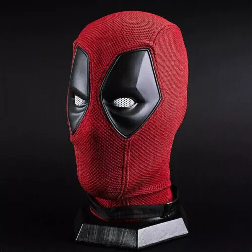 Cosplay Deluxe Deadpool Full Face Mask Breathable knitted Halloween Party Prop - Picture 7 of 15
