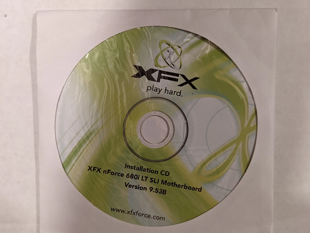 XFX nForce 780i Drivers and Utilities CD DVD