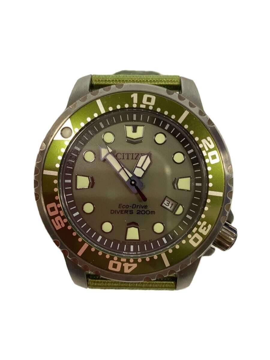 美品 CITIZENプロマスター E168-S129061 Citizen E168-S129061 Stainless Steel Divers 200m Eco Drive