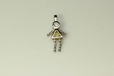 925 Sterling Silver Yellow Birthstone Baby Girl Charm or Pendant 2.2 G PEN8881 