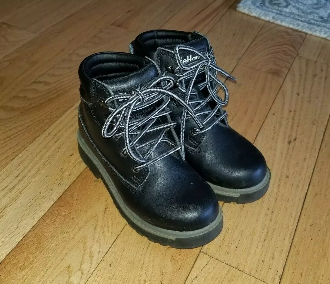 Boys black shop work boots