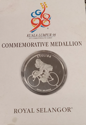  Selangor コモンウェルスゲームズ 記念メダル Kuala Lumpur Royal Selangor XV1 Commonwealth Games 98 CYCLING TP