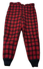 Vintage 40/50  s Woolrich Red Plaid Wool Hunting Pants 41/31
