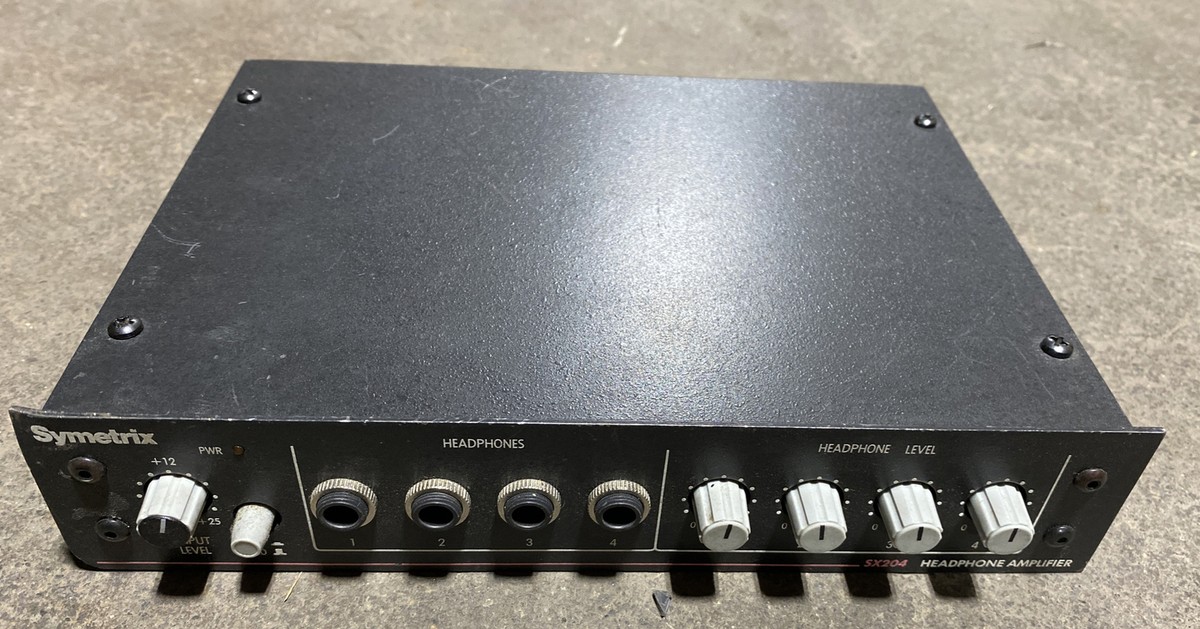 Symetrix SX204, 4-channel Stereo Headphones Amplifier NO Symetrix SX204, 4-channel Stereo Headphones Amplifier NO