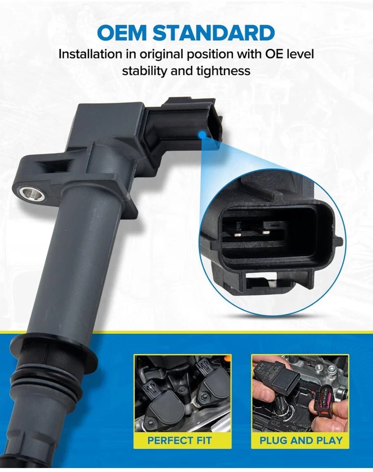 6X Bobina de encendido para Dodge Jeep Mitsubishi 3.7 V6 UF270 56028138 Foto 4 de 4