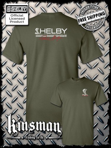 Carroll Shelby Cobra Strip Logo 2-Sided T-Shirt - Picture 5 of 10