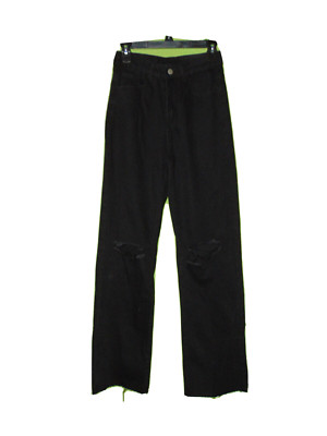Unbranded Black Destroyed Jean Xs Women