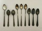 Lot of 7 Antique Silver Plate and Other Spoons and 2 Tea Strainers (Not Silver!)