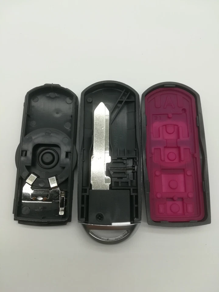 Carcasa de llave de repuesto 2* llavero para MAZDA 6 MAZDA 3 MX-5 MIATA WAZSKE13D01 2014-2018 Foto 4 de 4