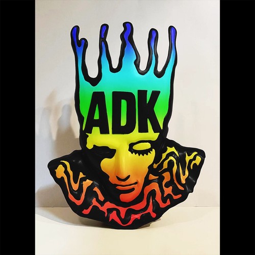 ADK Records Emblema Arco Iris Vinilo Suave 11" Japonés Hardcore Punk Sofubi Series - Imagen 4 de 7