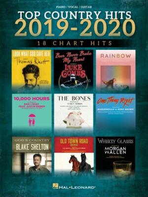 Top Country Hits of 2019-2020 Sheet Music Piano Vocal Guitar Songbook 000334223
