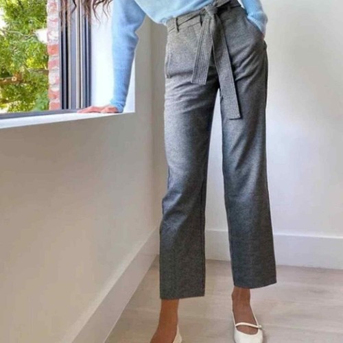 WILFRED Aritzia Wool Pants Tie Front 