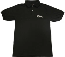 Adult Napoleon Dynamite Movie Martial Arts Rex Kwon Do Cosplay Black Polo Shirt