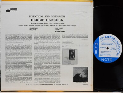 米LP Herbie Hancock Inventions And Dimensions (- Van Gelder) BST84147 BLUE NOTE /00260 Herbie Hancock - Inventions & Dimensions - Blue Note Vinyl