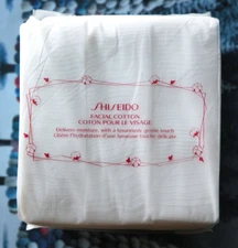 Shiseido Facial Cotton 165 Sheets per pack - 100% Cotton NEW In Sealed Package