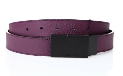 BURBERRY Women's Purple Leather Belt Sz 42 New! 135198