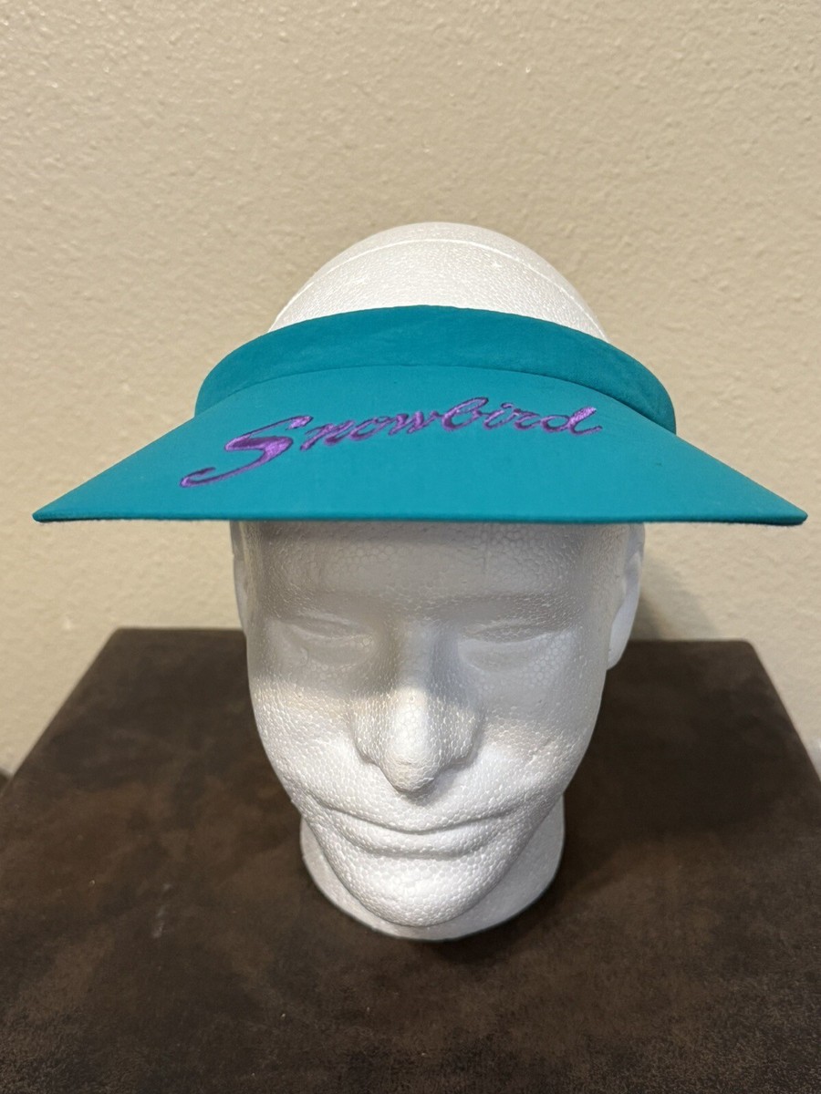 IMPERIAL Sports “Snowbird” Engraved Ladies Reef Visor Teal/Purple