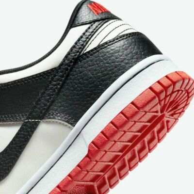 Nike Dunk Low (GS) Size7Y/WMNS 8.5 Sail/Black-Black-Chile Red